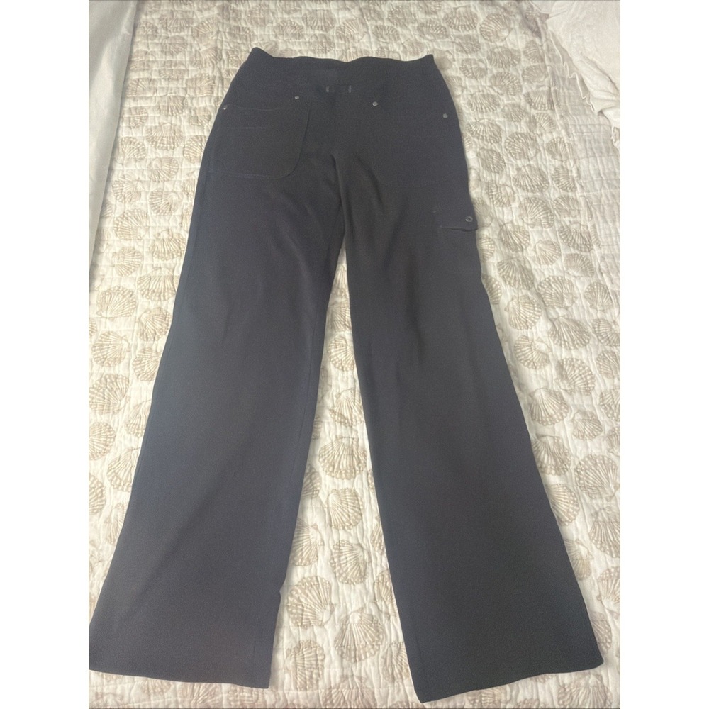 KÜHL Mova Straight Leg Pants Black Hiking Cargo Stretch Pull On Womens 6 Reg